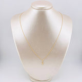 Set Singapore Chain and Plain Pendant + Cross 1.25gr / 19 3/4 in / 1mm 18K Yellow Gold *