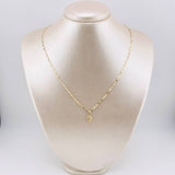 Set Cadena y Dije Flor Espejo + Virgen Guadalupe 1.4gr / 17 3/4 in / 1.8mm Oro Amarillo 18K