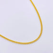 Cadena Cubana 13.2gr / 17 3/4 in / 2.8mm Oro Amarillo +1 18K *