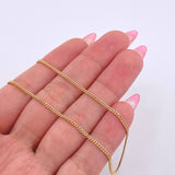 Cadena Cubana 6.05gr / 23 1/2 in / 1.7mm Oro Amarillo +1 18K *