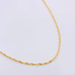 Cadena Singapur 1.9gr / 17 3/4 in / 2.3mm Oro Amarillo +3 18K