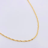 Cadena Singapur 2.15gr / 19 3/4 in / 2.3mm Oro Amarillo +3 18K