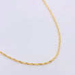 Singapore Chain 1.5 g / 17 3/4 in / 1.9 mm Yellow Gold 18K