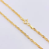 Cadena Singapur 1.95gr / 17 3/4 in / 2mm Oro Amarillo +3 18K