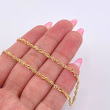 Cadena Singapur 1.9gr / 17 3/4 in / 2.3mm Oro Amarillo +3 18K