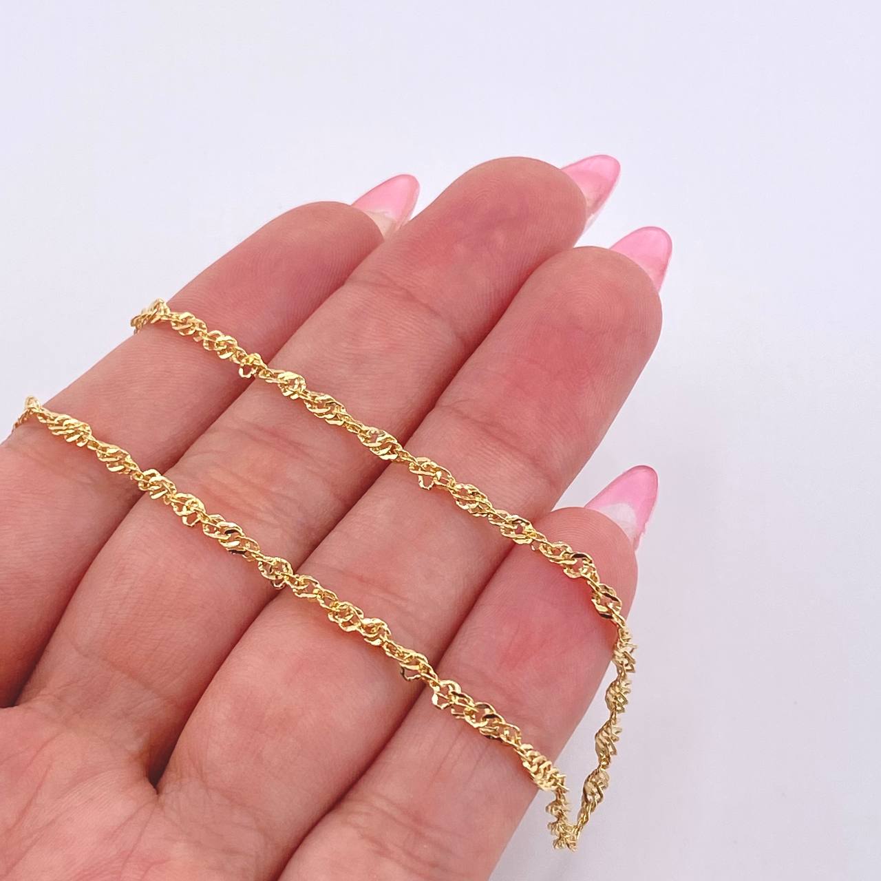 Singapore Chain 2gr / 19 3/4 in / 2mm Yellow Gold +3 18K