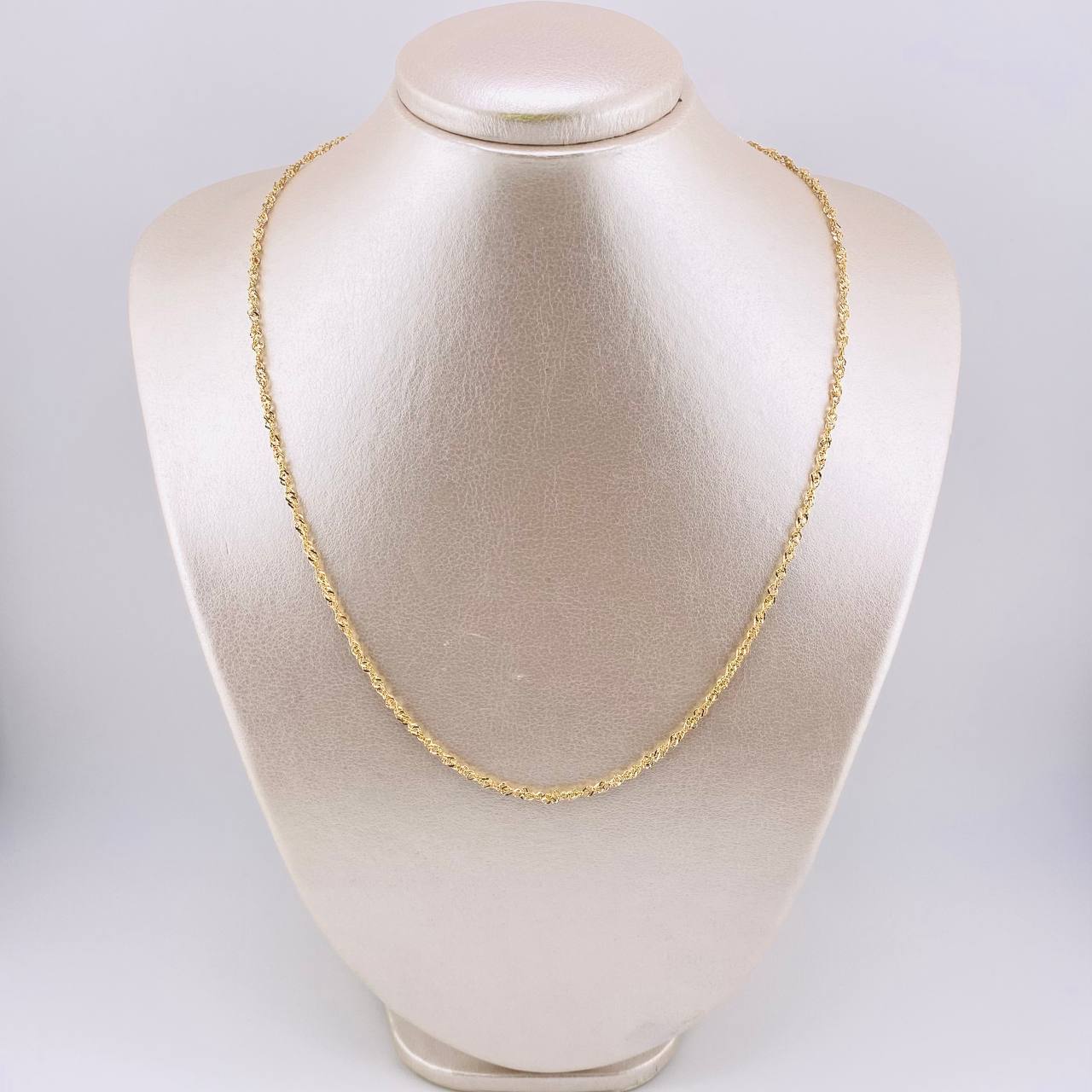 Cadena Singapur 2.1gr / 19 3/4 in / 2mm Oro Amarillo +3 18K