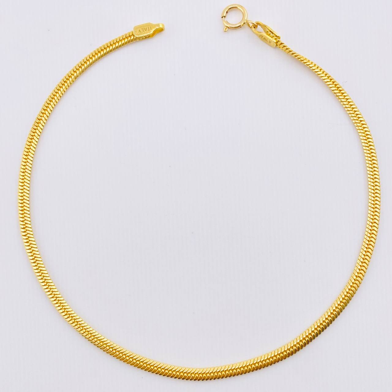 Pulso Serpiente 3.4gr / 7 1/4 in / 2.1mm Oro Amarillo +3 18K *