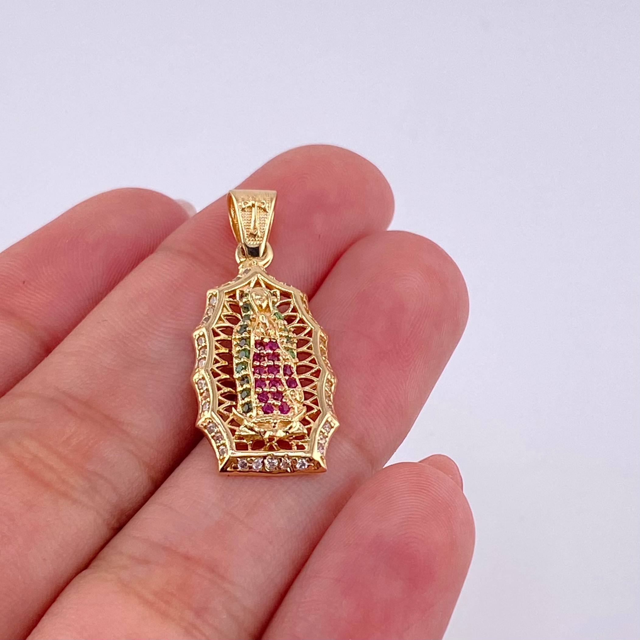 Dije Virgen de Guadalupe 4.85g / 1 1/2 in Oro Amarillo 18K