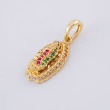 Pendant Virgin of Guadalupe 2.7g / 1 in Yellow Gold 18K