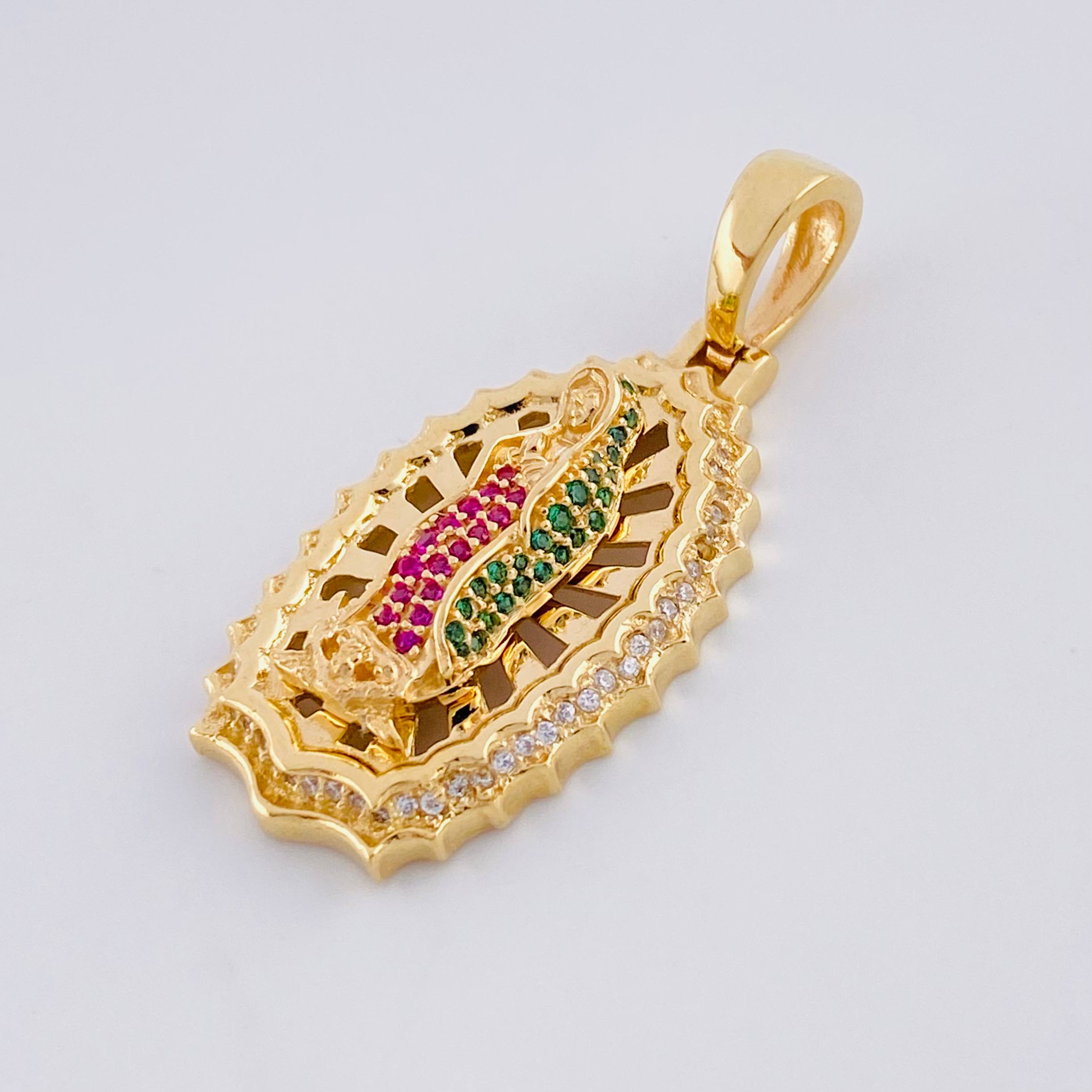 Dije Virgen de Guadalupe 9.55g / 1 1/2 in Oro Amarillo 18K
