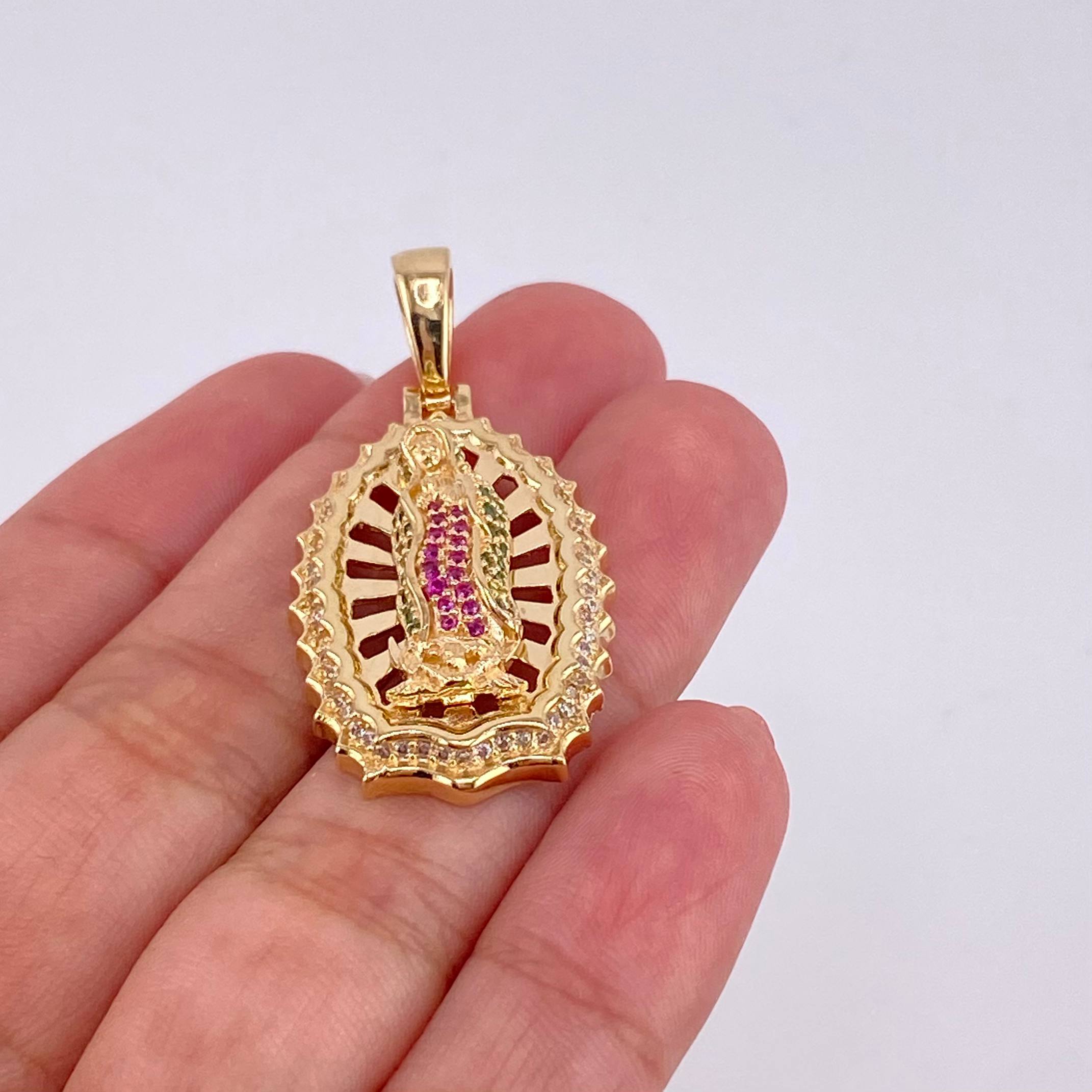 Dije Virgen de Guadalupe 9.55g / 1 1/2 in Oro Amarillo 18K