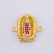 Herraje Virgen de Guadalupe 3.4g / 3/4 in Oro Amarillo 18K