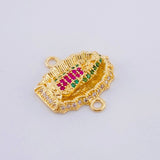 Herraje Virgen de Guadalupe 3.4g / 3/4 in Oro Amarillo 18K
