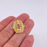 Herraje Virgen de Guadalupe 3.4g / 3/4 in Oro Amarillo 18K