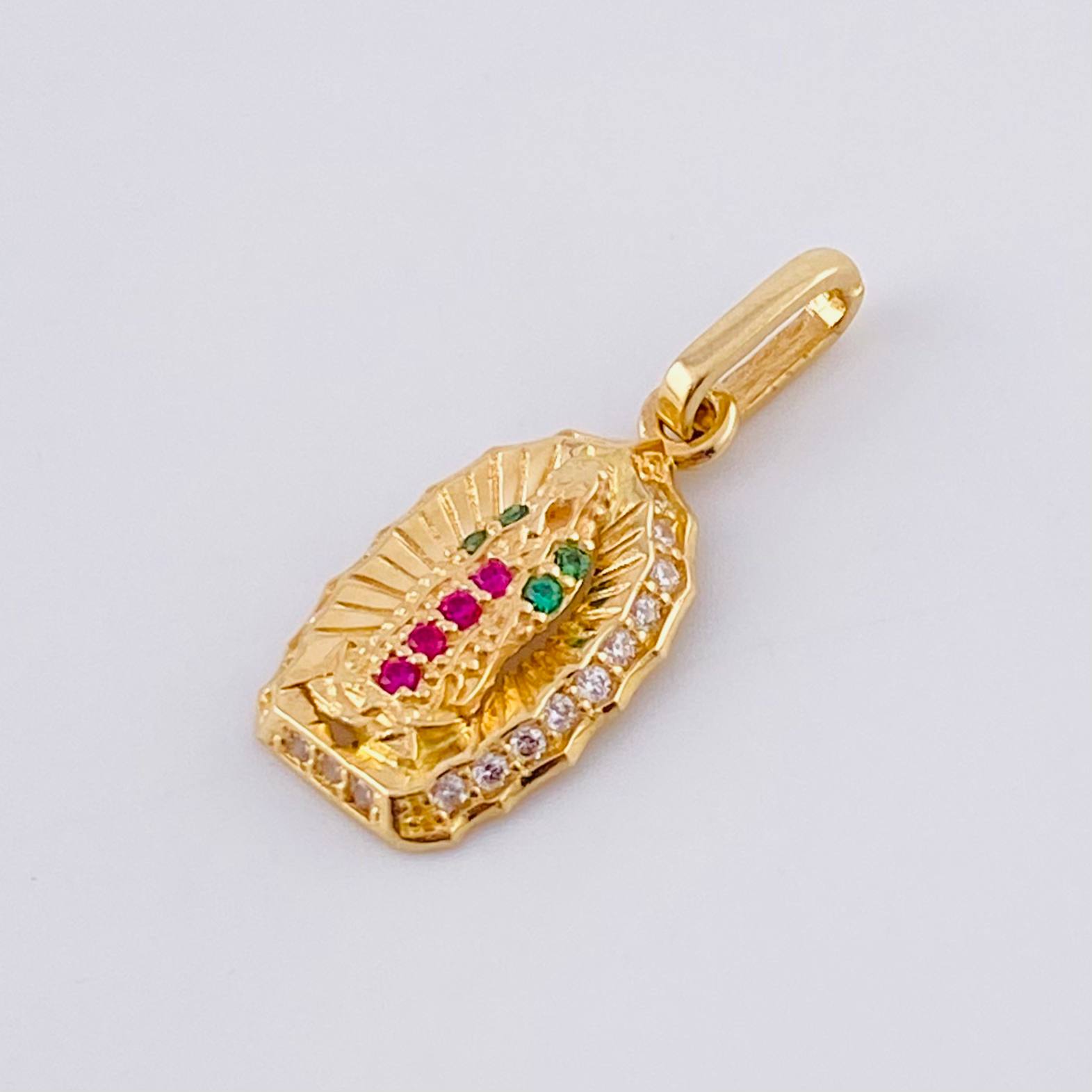 Dije Virgen de Guadalupe 1.2g / 3/4 in Oro Amarillo 18K