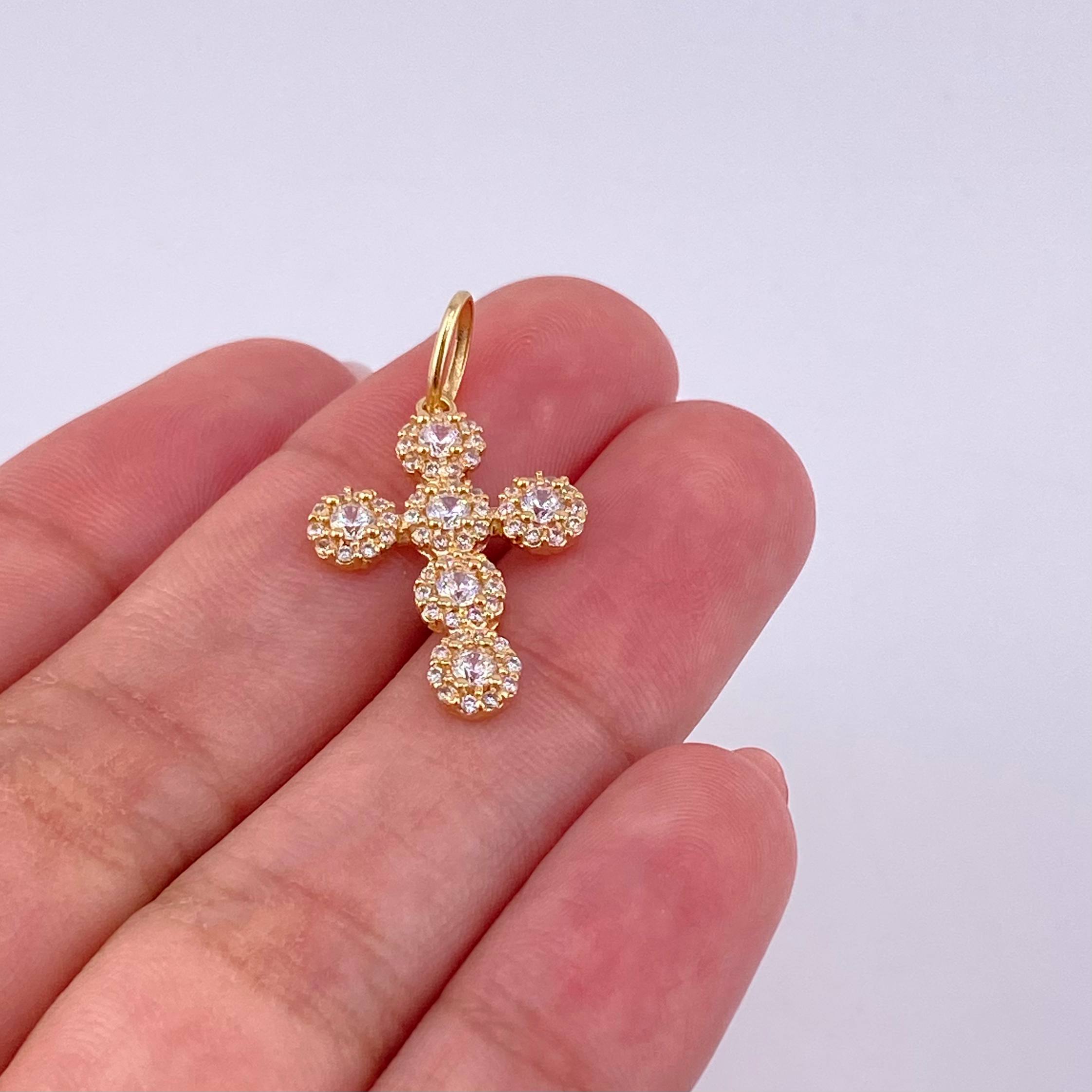 Dije Cruz 2g / 1 in Oro Amarillo 18K