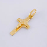 Dije Cruz Cristo San Benito 1g / 1 in Oro Amarillo 18K