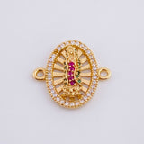 Herraje Virgen de Guadalupe 2.2g / 3/4 in Oro Amarillo 18K