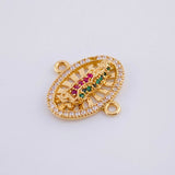 Herraje Virgen de Guadalupe 2.2g / 3/4 in Oro Amarillo 18K