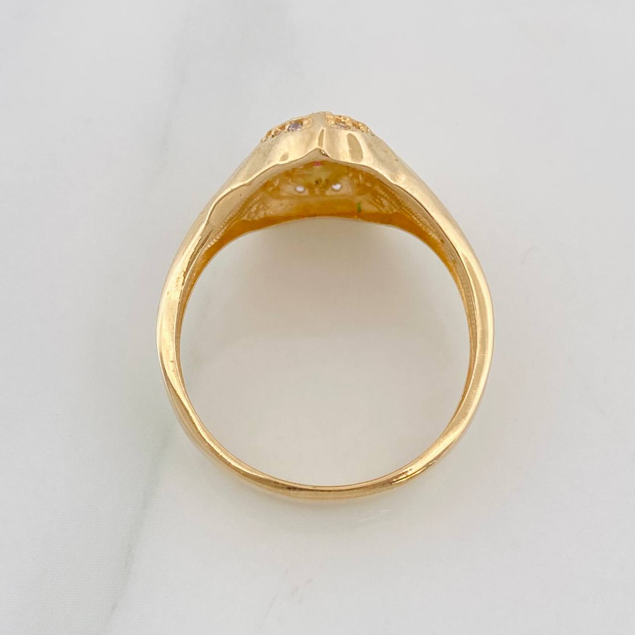 Anillo Virgen de Guadalupe 4.45g / T7 3/4 Oro Amarillo 18K