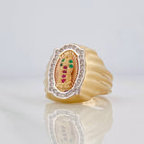 Anillo Virgen de Guadalupe 6.3g / T6 1/4 Tres Oros 18K