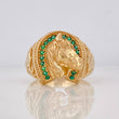 Anillo Herradura Caballo 7.05g / T8 3/4 Oro Amarillo 18K