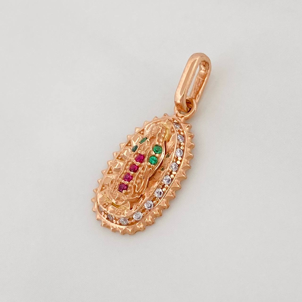 Dije Virgen de Guadalupe 1.45g / 3/4 in Oro Rosa 18K