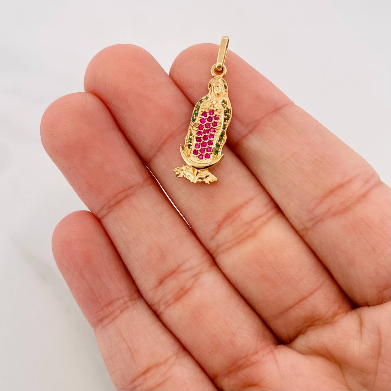 Dije Virgen de Guadalupe 2.4g / 1 in Oro Amarillo 18K