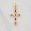 Dije Cruz Tupida 2g / 1 1/4 in Oro Amarillo 18K