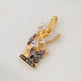 Pendant Saint Michael the Archangel 1.75g / 3/4 in Three Golds 18K