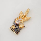 Pendant Saint Michael the Archangel 1.55g / 3/4 in Three Golds 18K