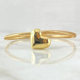 Pulso Aro Reticulado Corazon 2.3gr / 18cm-20cm / 3mm Oro Amarillo +4 18K ©