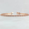 Pulso Tennis 4.3gr / 18cm / 1.9mm Circones Blancos Oro Rosa +4 18K ©