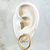 Topos Aro Recticulado 1.8gr / 2.4cm / Oro Amarillo +4 18K