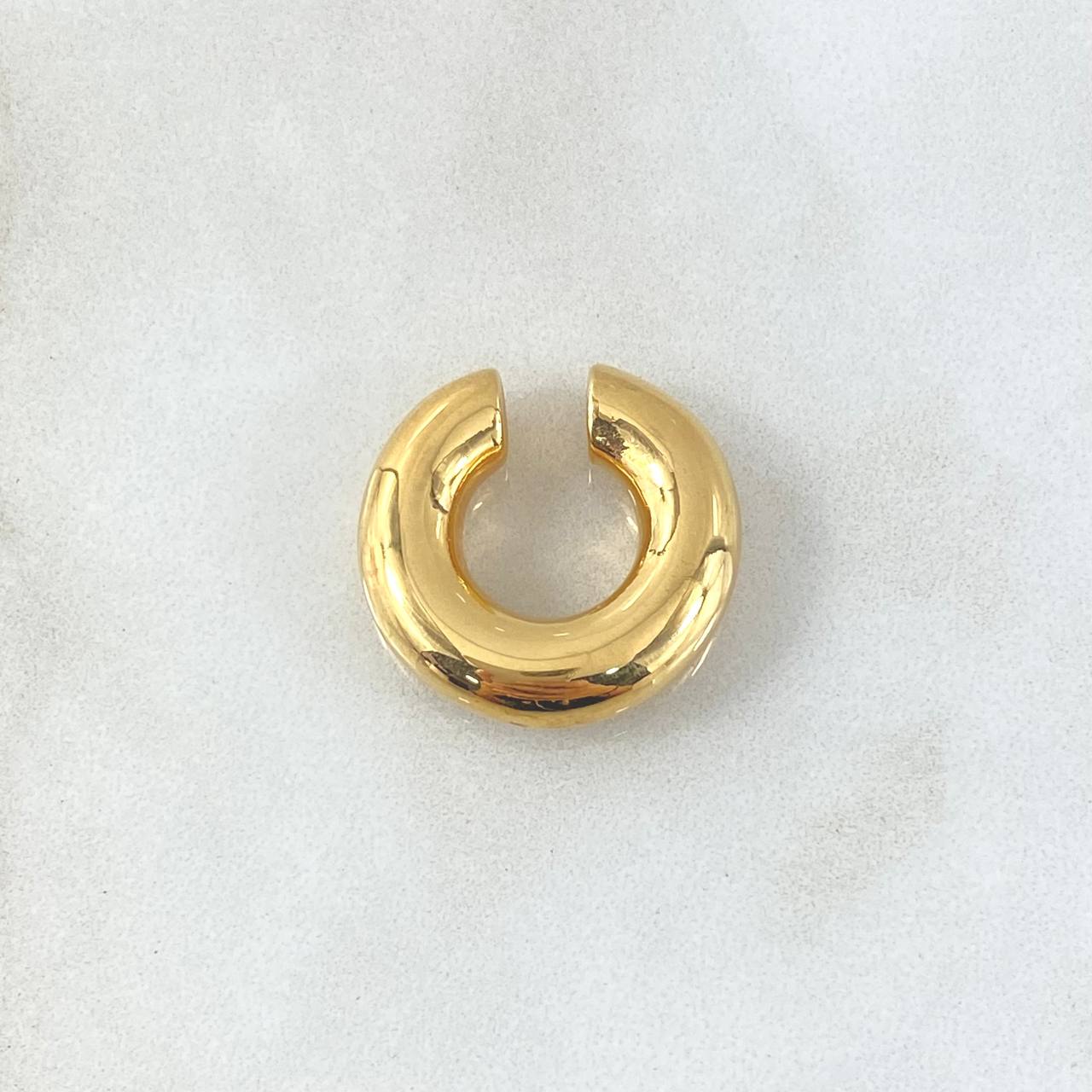 Piercing Earcuff Liso 1.65gr / 2.2cm / 5.6mm Oro Amarillo +4 18K (Joya)