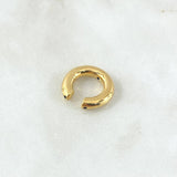 Piercing Earcuff Liso 0.95gr / 1.7cm / 3.4mm Oro Amarillo +4 18K (Joya)