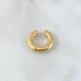 Piercing Earcuff Liso 0.95gr / 1.7cm / 3.4mm Oro Amarillo +4 18K (Joya)