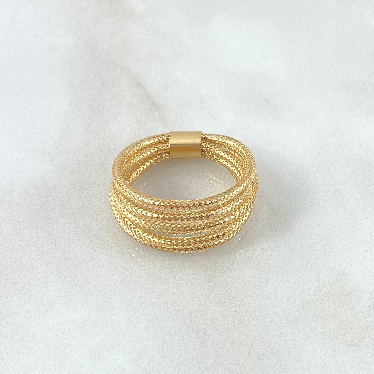 Anillo Guaya Multiple 1.4 g / T8 1/2-10 1/2 Oro Amarillo 18K