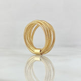 Anillo Guaya Multiple 1.4 g / T8 1/2-10 1/2 Oro Amarillo 18K