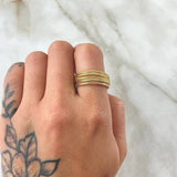 Anillo Guaya Multiple 1.35 g / T8 1/2- 10 Oro Amarillo 18K