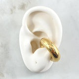 Smooth Earcuff Piercing 2.2gr / 1.0in / 7.9mm 18K Gold +4© (Jewel)