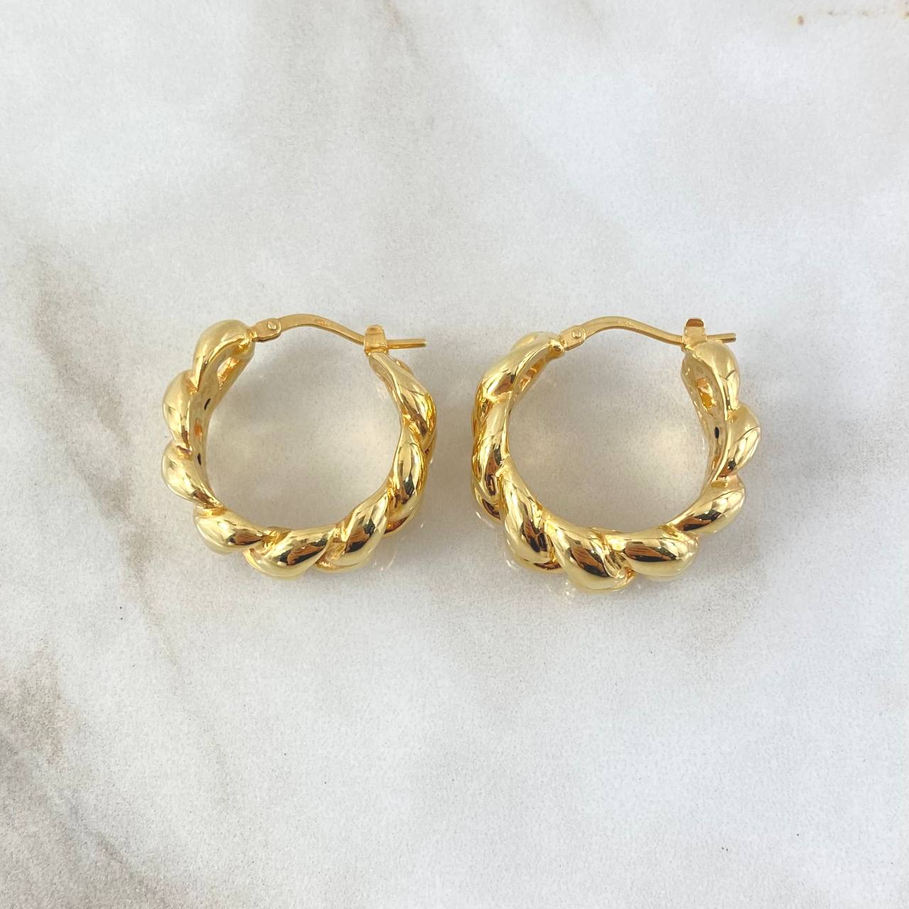 Hoop Earrings 6gr / 1.0in / 18K Gold +4©