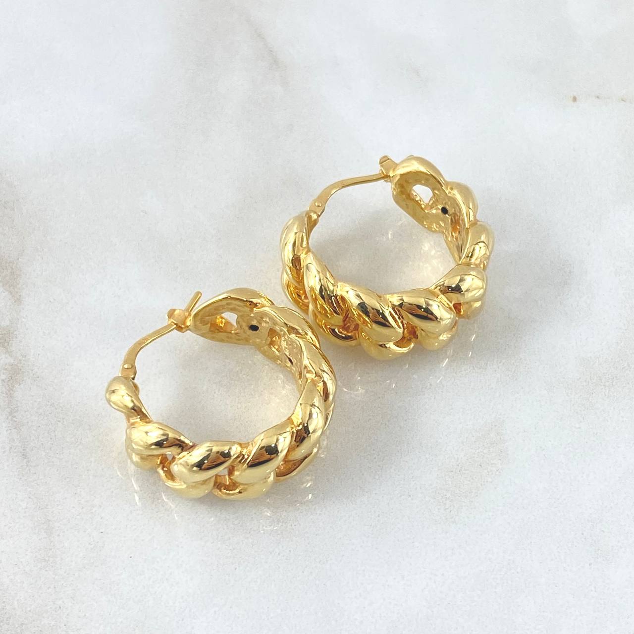 Hoop Earrings 6gr / 1.0in / 18K Gold +4©