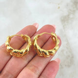 Hoop Earrings 6gr / 1.0in / 18K Gold +4©