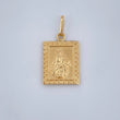 Pendant Virgin of Carmen - Christ 0.8gr / 0.8in / 18K Yellow Gold &