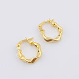 Candongas Azir 1gr / 1/2 in / Oro Amarillo 18K *