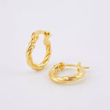 Candongas Emmi 0.9gr / 1/2 in / Oro Amarillo 18K *