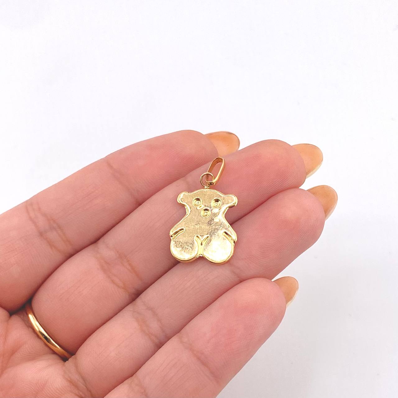 Dije Oso 1.05gr / 1 in / Oro Amarillo 18K *