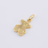 Dije Oso 0.6gr / 3/4 in / Oro Amarillo 18K *